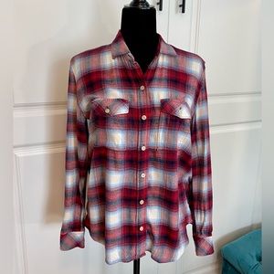 Gap Pendleton plaid flannel button up long sleeve shirt small